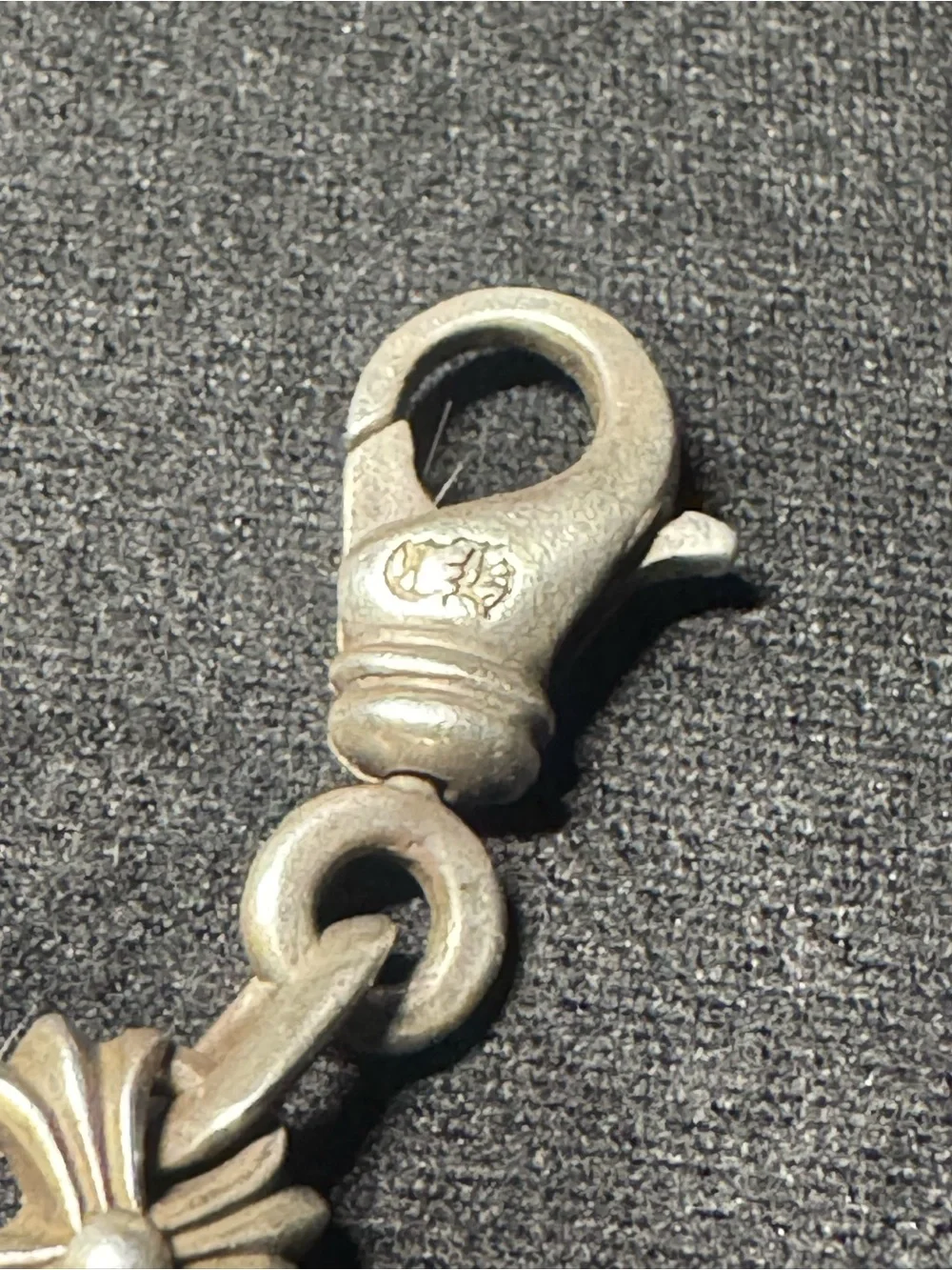 Chrome hearts cross chain with d pendant